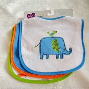 New Baby Set of 3 Bibs